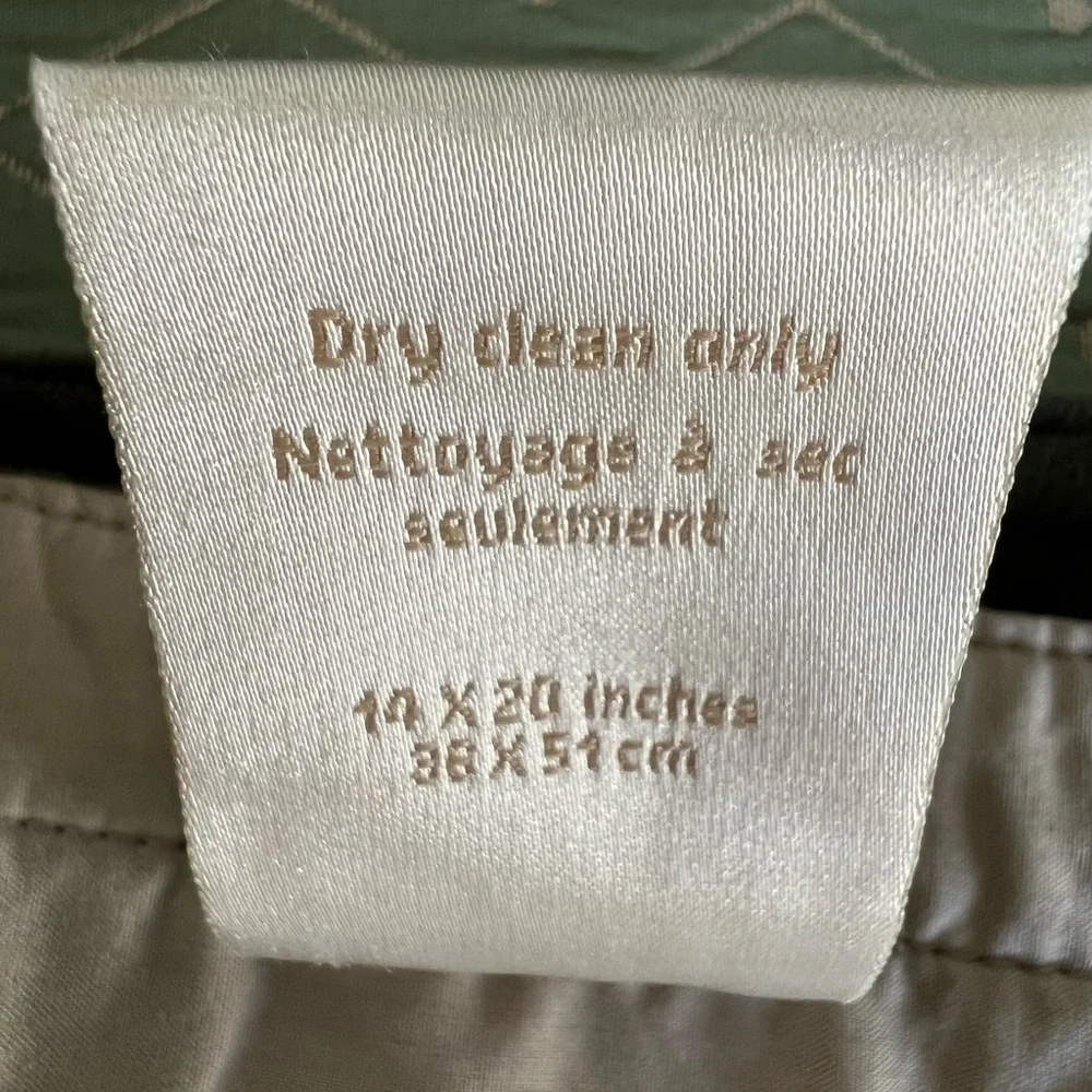 William Sonoma Linen~Green Velvet Trim & Holiday Berries 🎄 Set of 4 Placemats - Picture 6 of 10